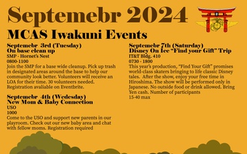 MCAS Iwakuni September Event Calendar 24