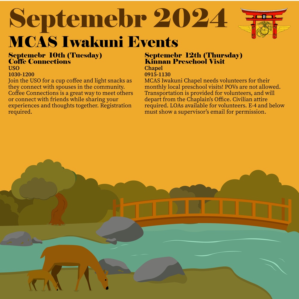 MCAS Iwakuni September Event Calendar 24