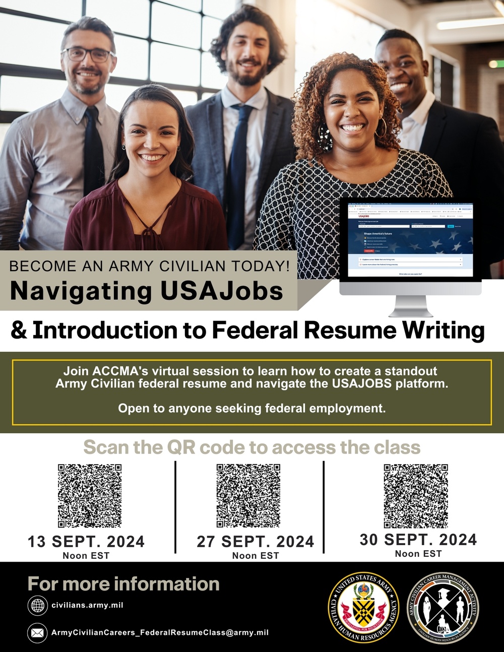 USAJOBS and Federal Resume Writing Virtual Class