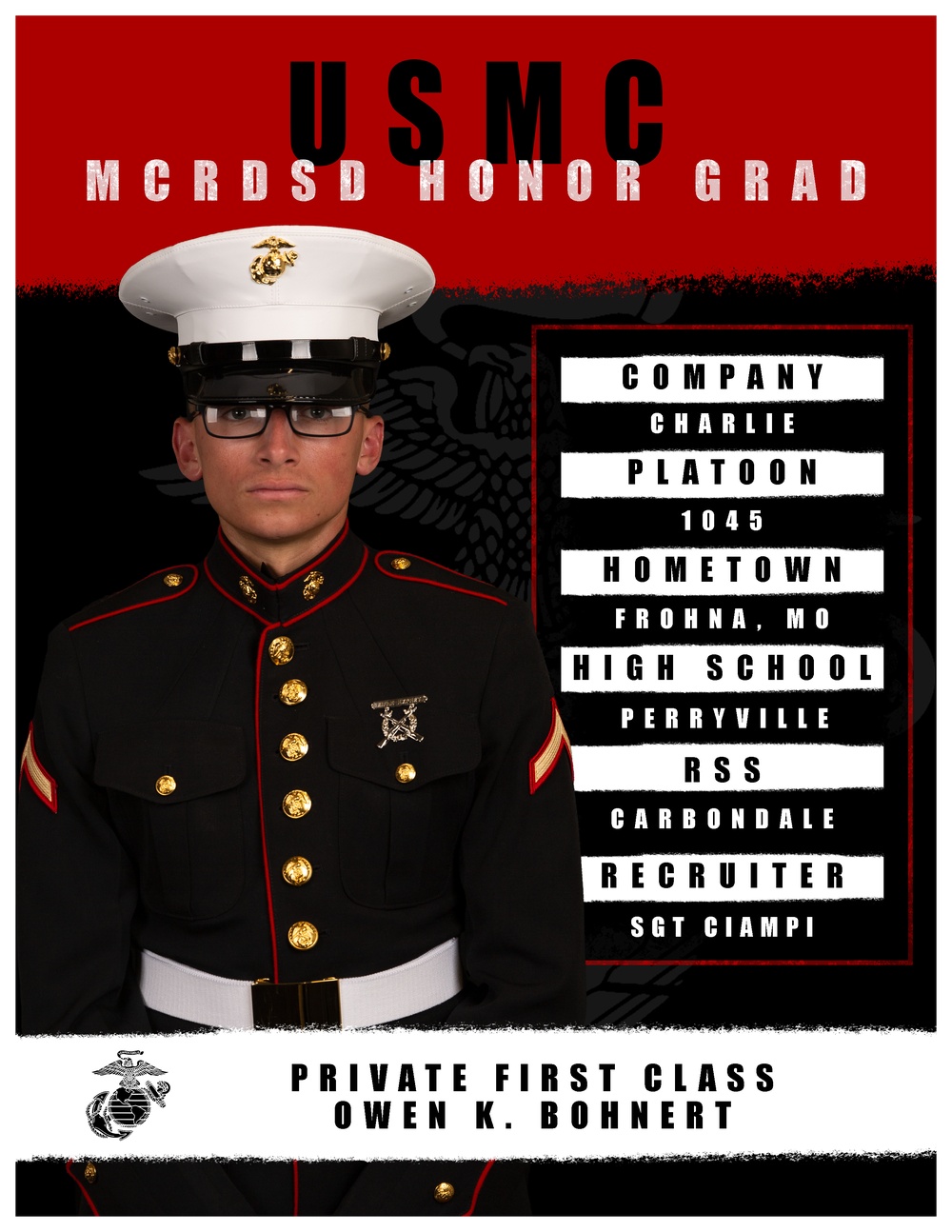 Charlie Company Honor Grad