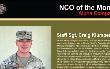 HHBN, 34ID Recognizes Soldier and NCO of the Month