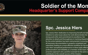 HHBN, 34ID Recognizes Soldier and NCO of the Month