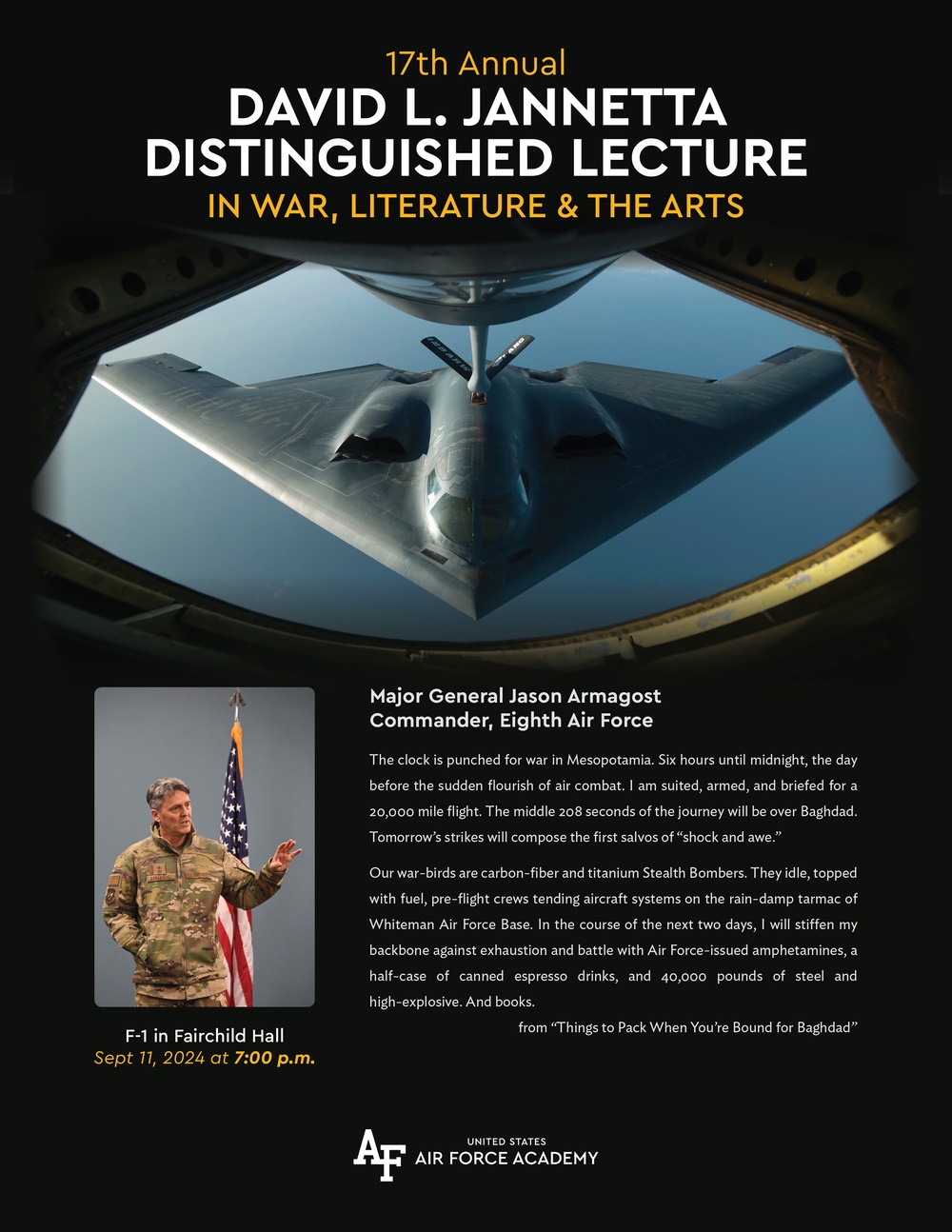 USAFA 17th Annual Jannetta  Lecture