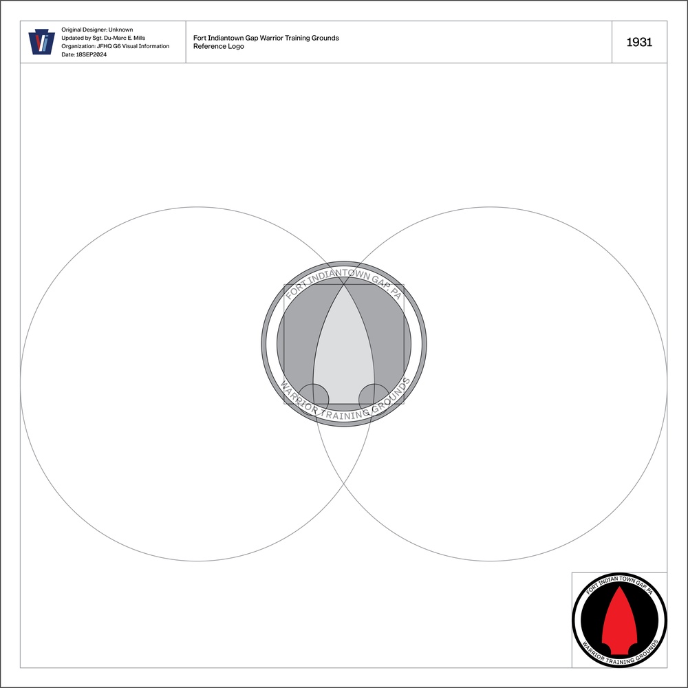 Fort Indiantown Gap Warrior Training Ground reference logo card