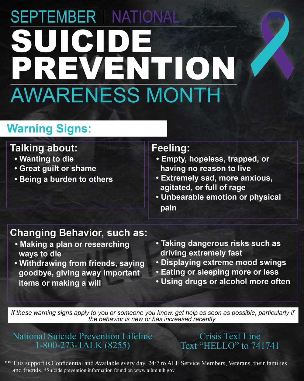 2024 Suicide Prevention Month Graphic