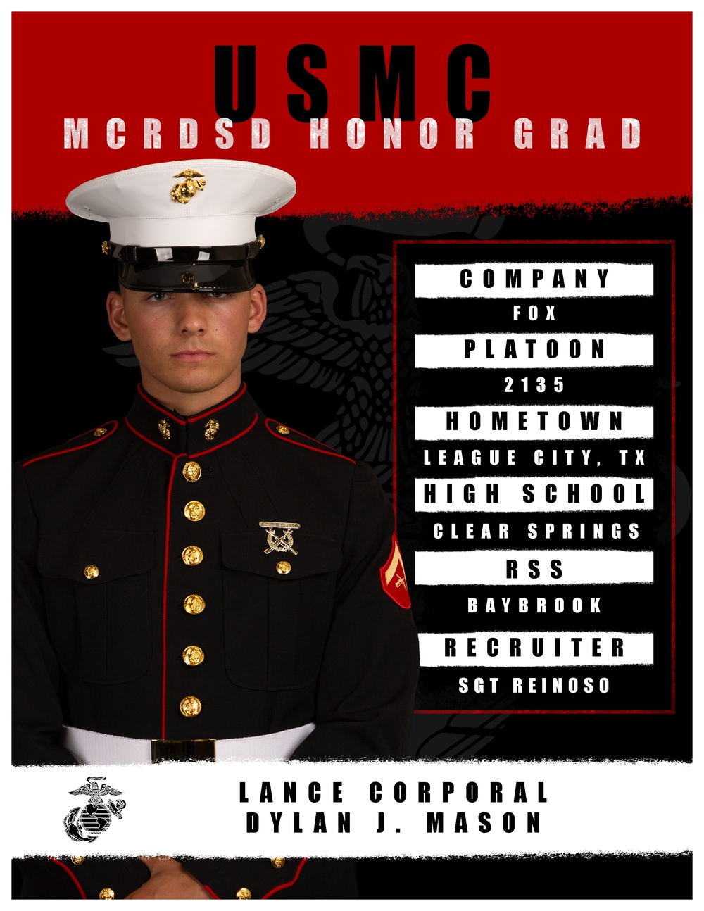 Fox Company Honor Graduate