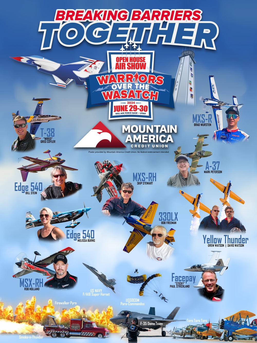 2024 Air Show - Performers Autographic Poster