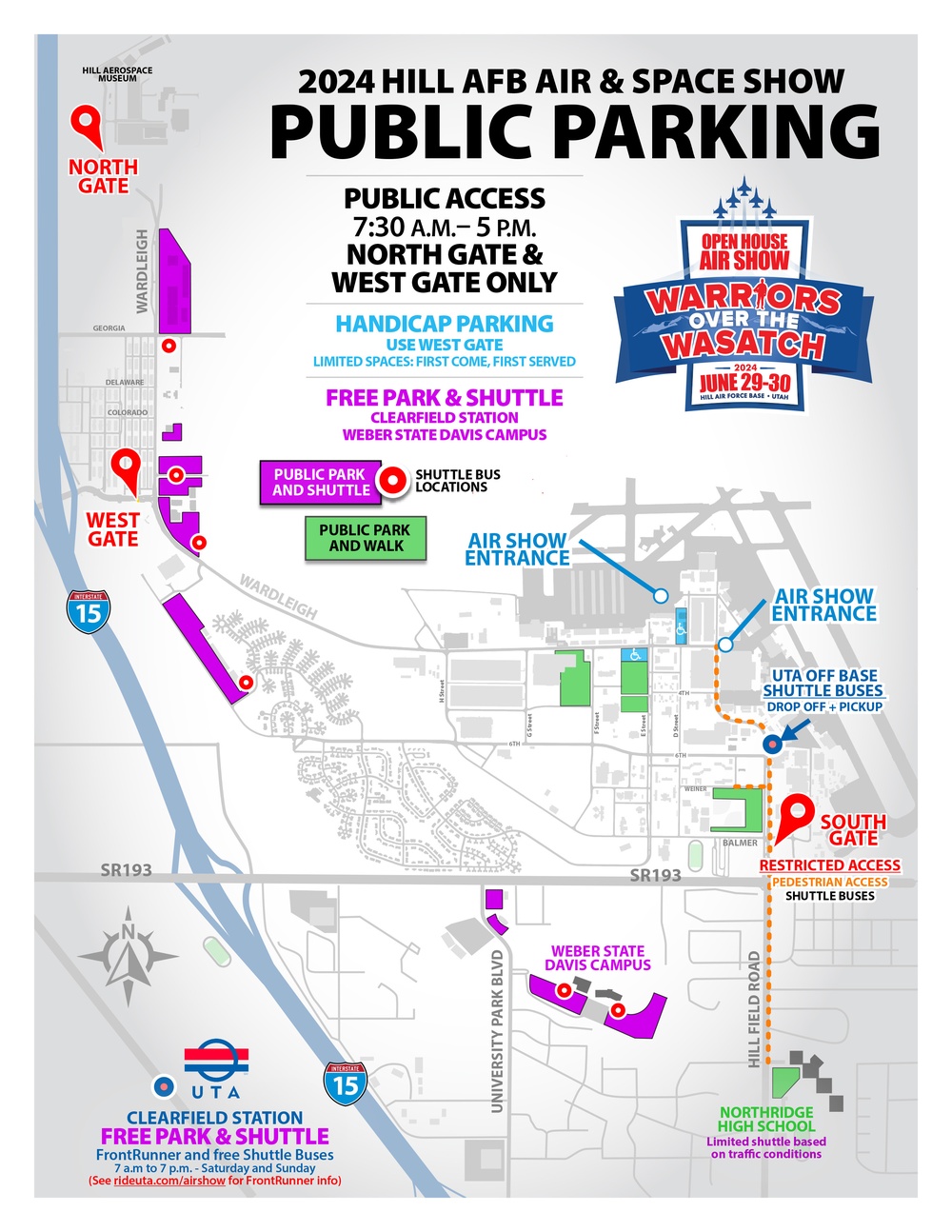 2024 Air Show - Public Access Map