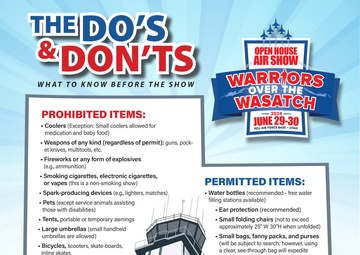 2024 Air Show - Prohibited Items Flyer