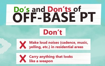 Do&amp;#39;s and Don&amp;#39;ts of Off-Base PT