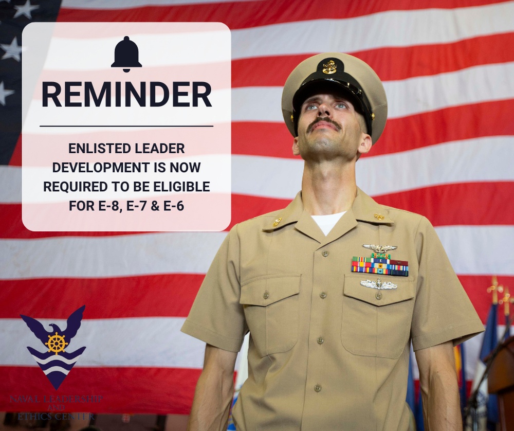 Enlisted Leader Development Completion Deadline Approaching