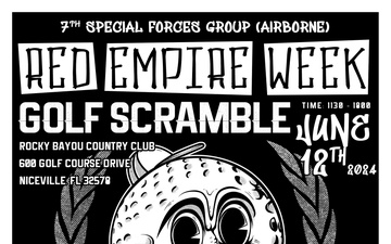 7th Special Forces Group (Airborne) Red Empire Week Golf Scramble Flyer