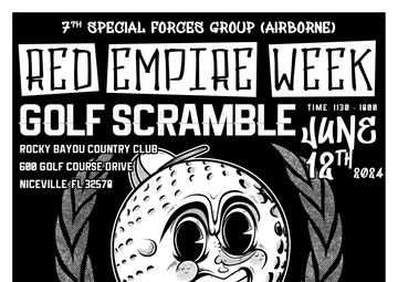 7th Special Forces Group (Airborne) Red Empire Week Golf Scramble Flyer