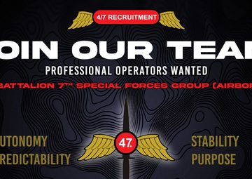 7th Special Forces Group (Airborne) 4th Battalion Recruitment Poster