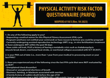 PARFQ questionnaire highlights