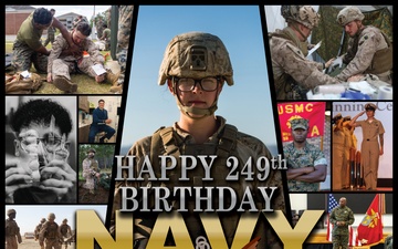 Navy 249th Birthday Graphic