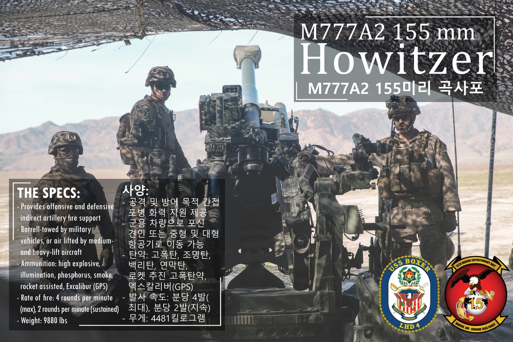 15th MEU South Korea Armed Forces Day Static Display Posters