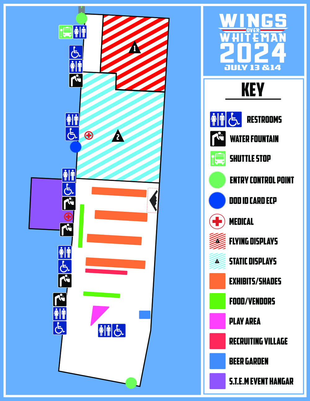 Wings over Whiteman Event Map