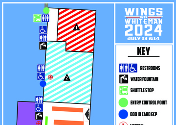 Wings over Whiteman Event Map
