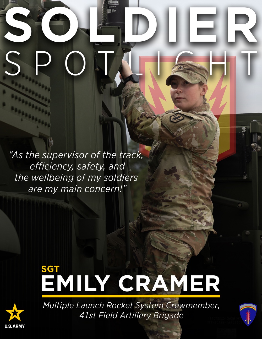 Soldier Spotlight: Sgt. Emily Cramer, 41st Field Artillery Brigade