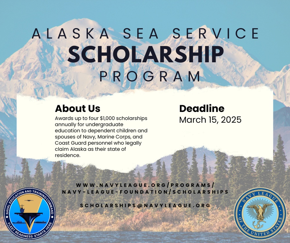 Navy League, NETC Now Accepting Applications for Alaska Sea Service Scholarship