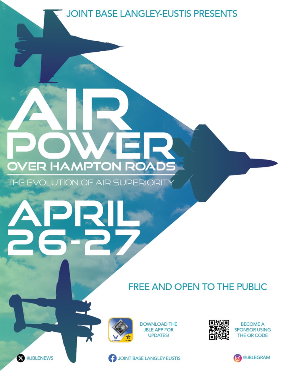 Air Power Over Hampton Roads Air Show Flyer Option 1