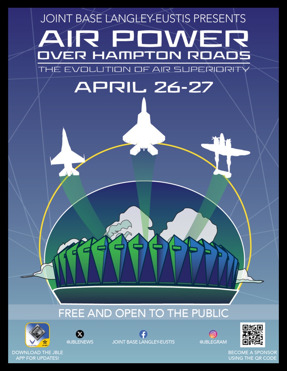 Air Power Over Hampton Roads Air Show Flyer Option 2