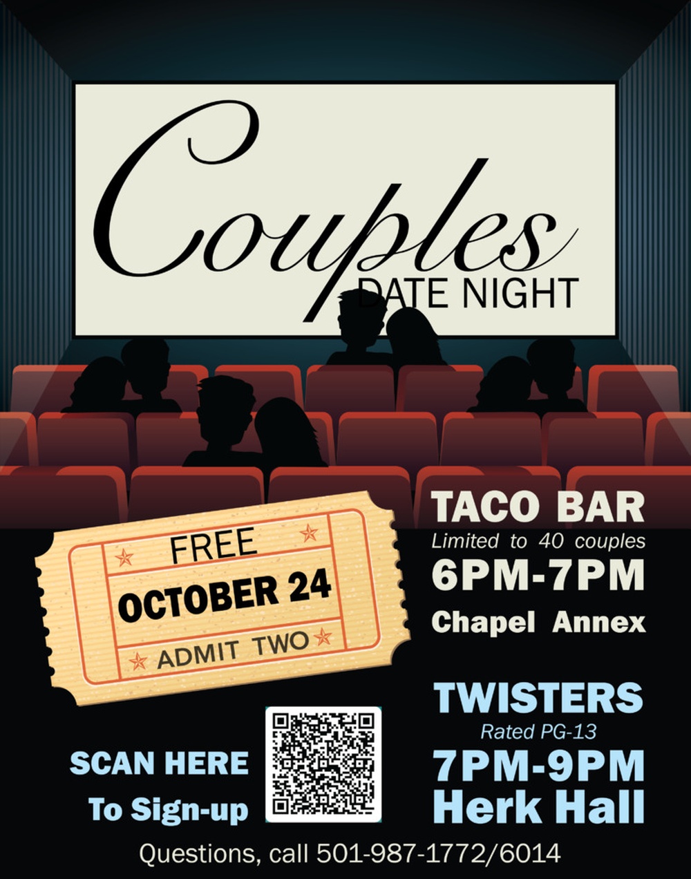 Couples Date Night offers free dinner, movie