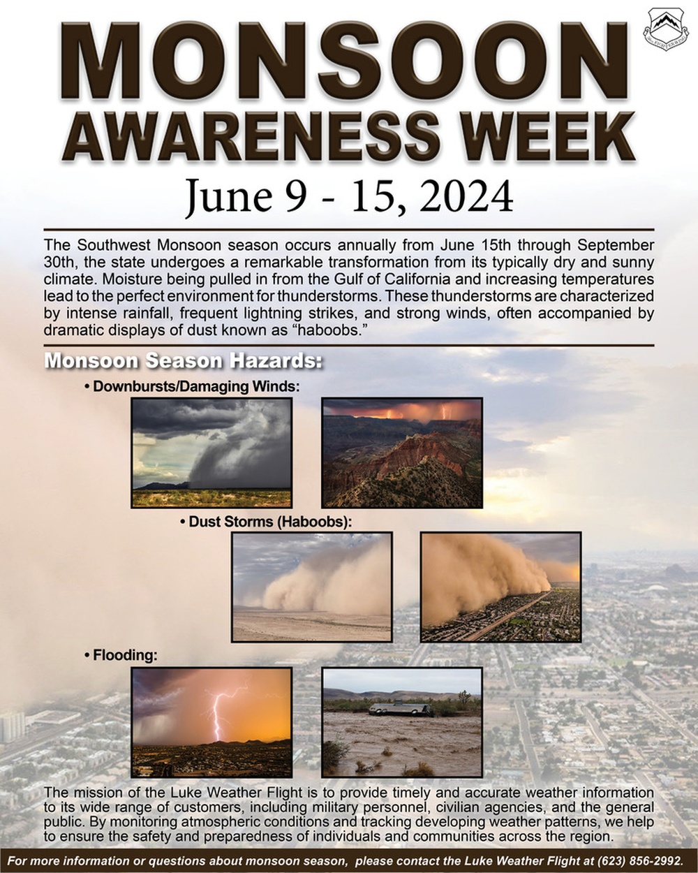 2024 Monsoon Awareness Week Graphic