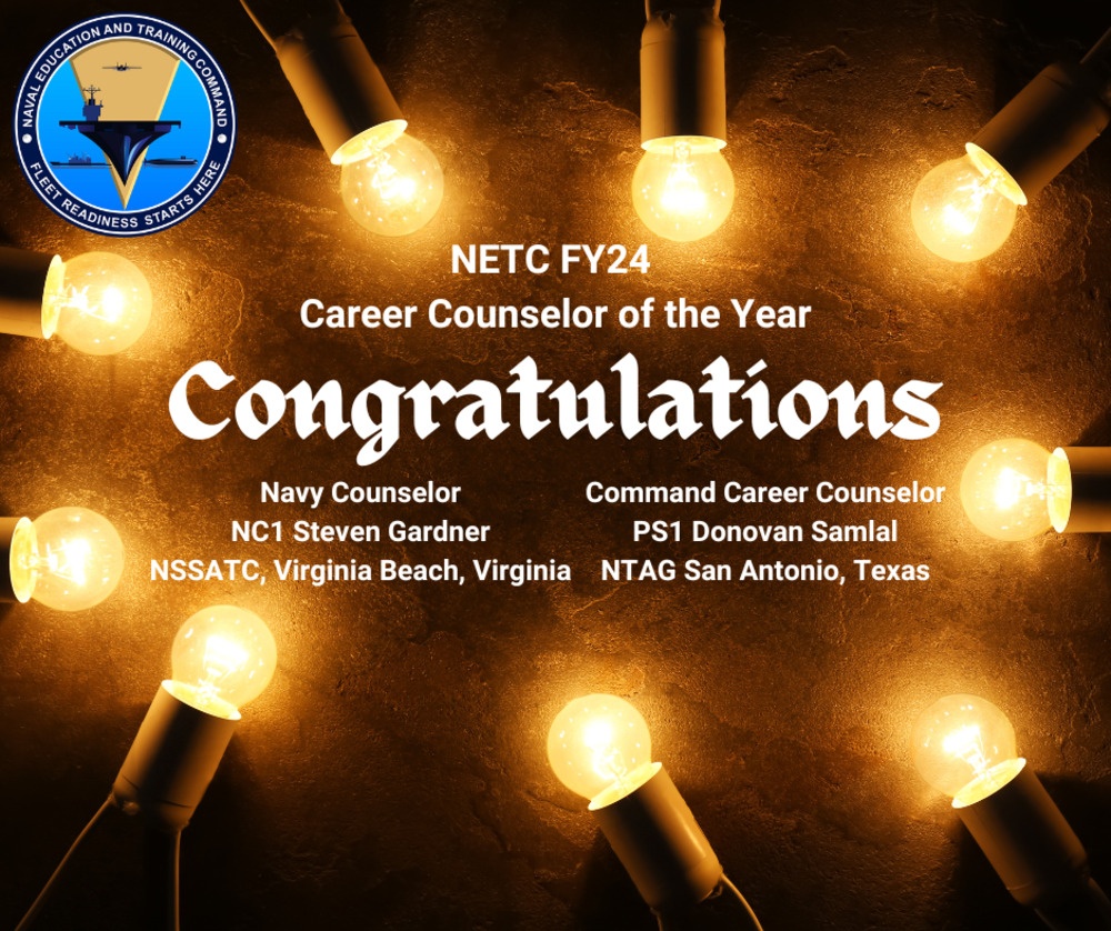 NETC Recognizes its FY24 Career Counselors of the Year