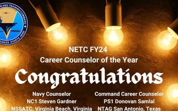 NETC Recognizes its FY24 Career Counselors of the Year