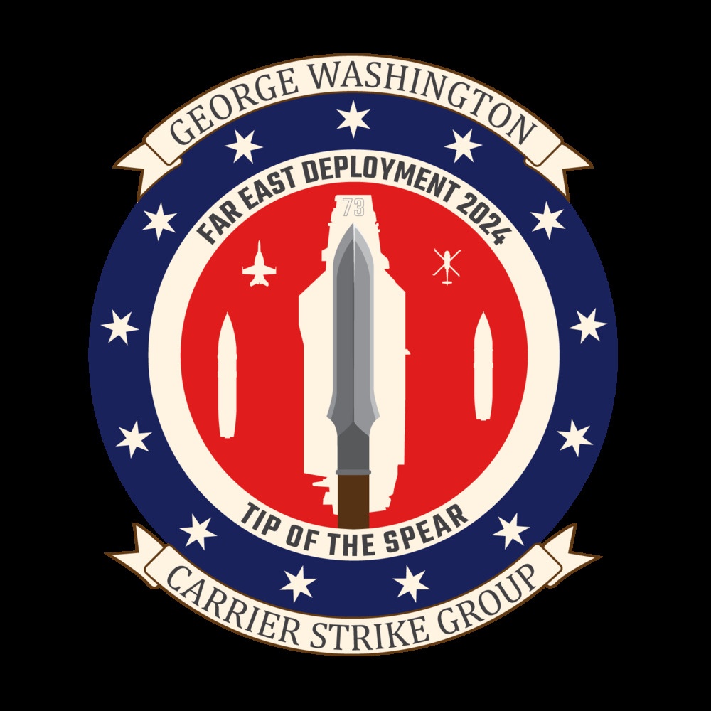 Logo/crest made for George Washington Carrier Strike Group Far East Deployment 2024.