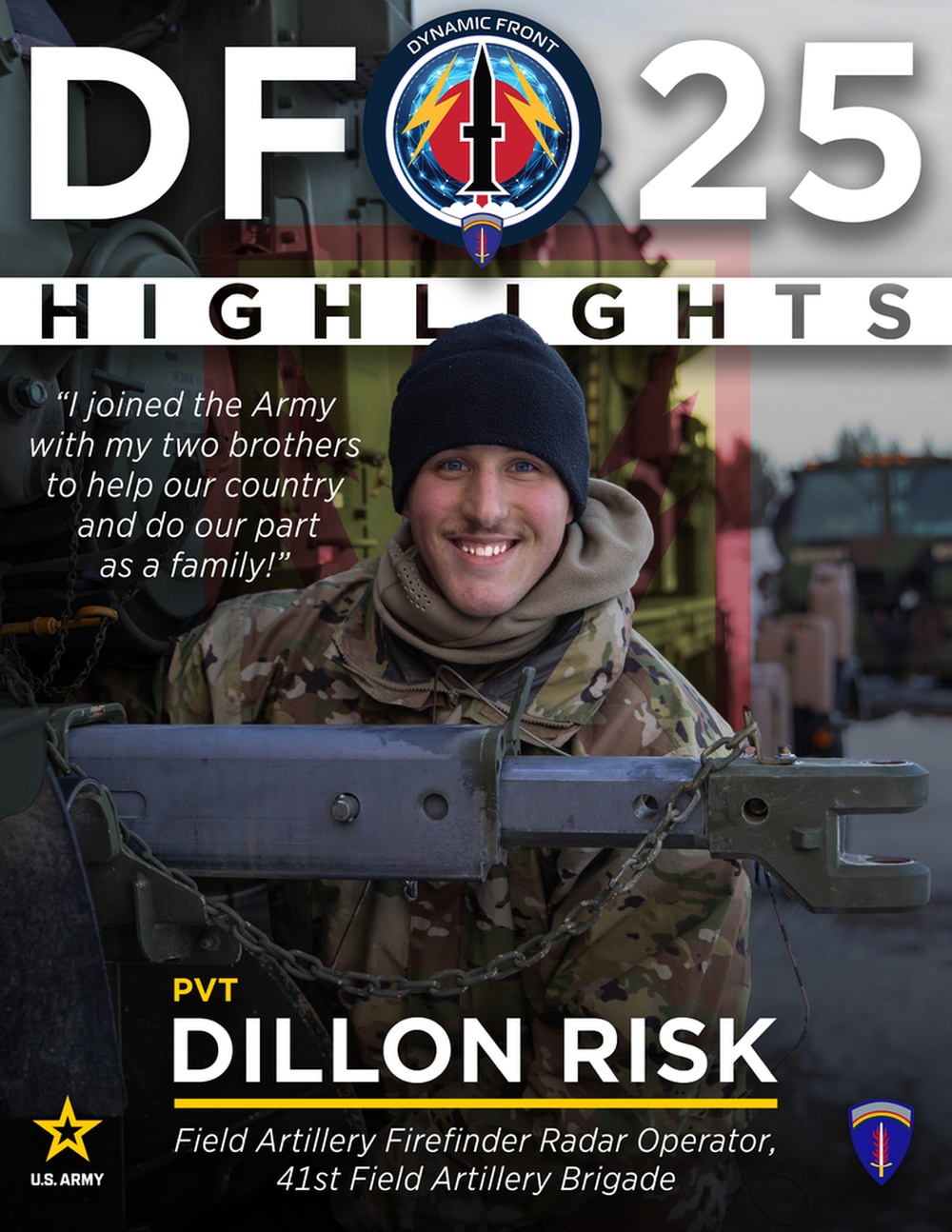 Dynamic Front 25 Highlight: Pvt. Dillon Risk