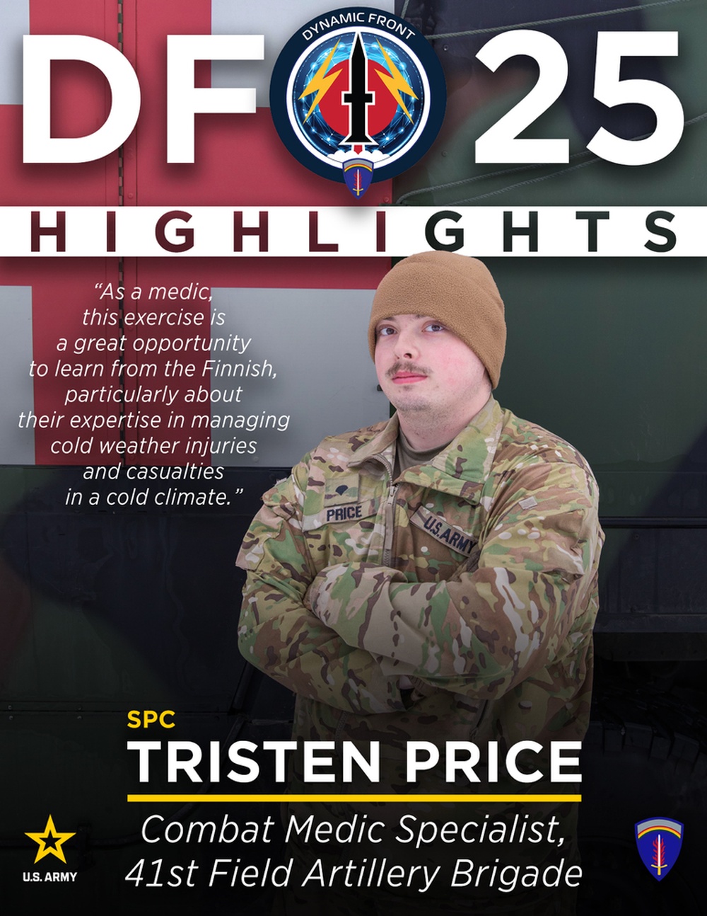 Dynamic Front 25 Highlight: Spc. Tristen Price