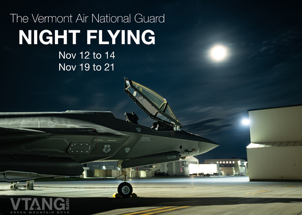 Vermont Air National Guard Night Flying