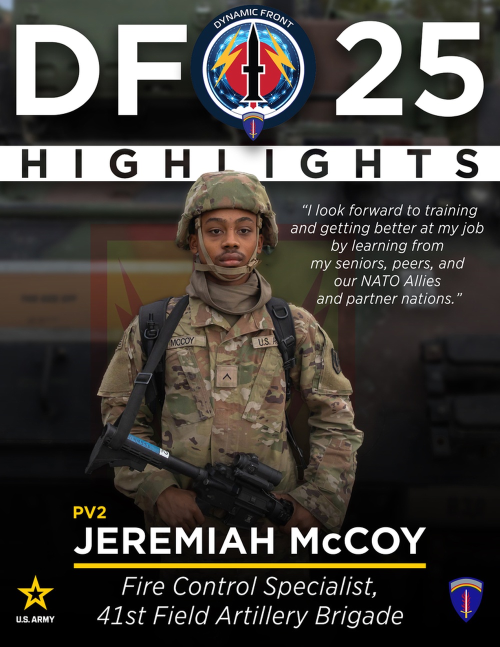 Dynamic Front 25 Highlight:  Pvt. Jeremiah McCoy