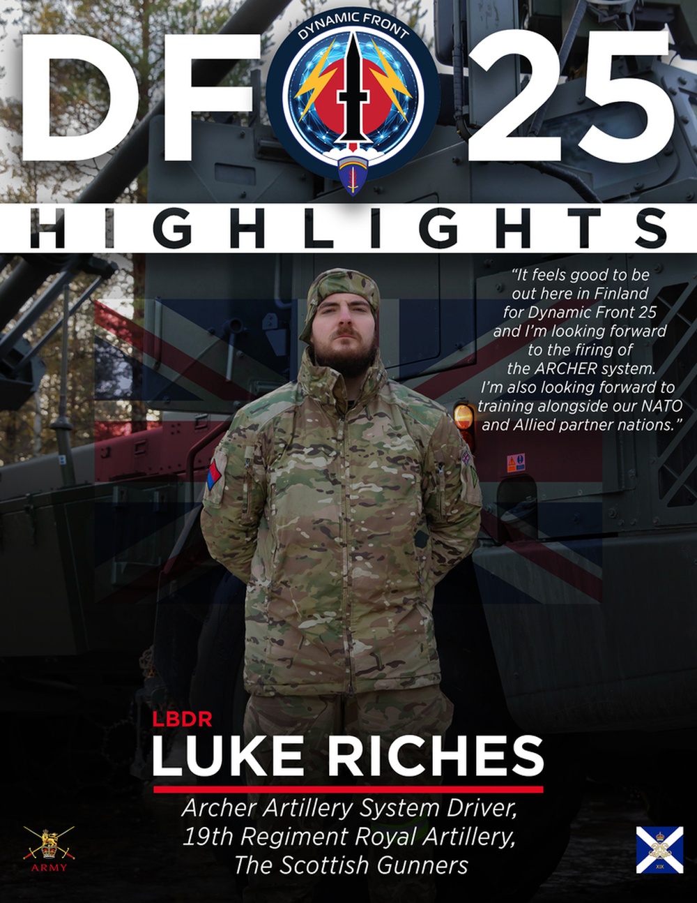 Dynamic Front 25 Highlight:  LBdr. Luke Riches