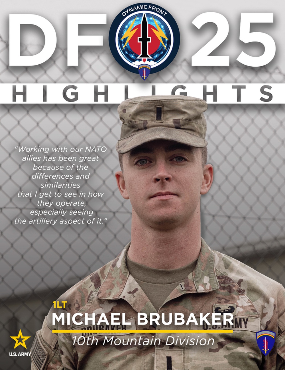 Dynamic Front 25: 1st Lt. Michael Brubaker Highlight