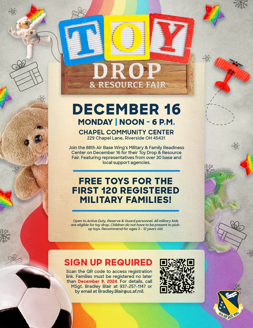 Military &amp; Family Readiness Center to host Toy Drop and Resource Fair