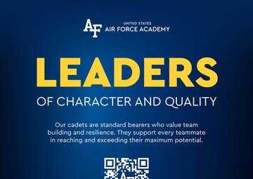 USAFA Leaders of Character and Quality Graphic