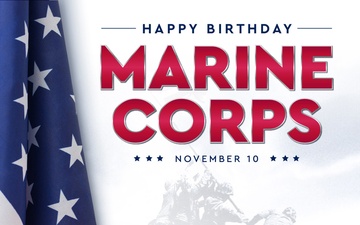 Happy Birthday Marine Corps Graphic