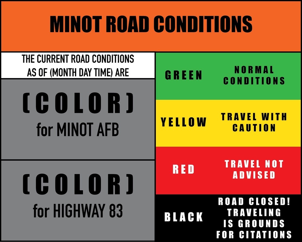 Minot road conditions