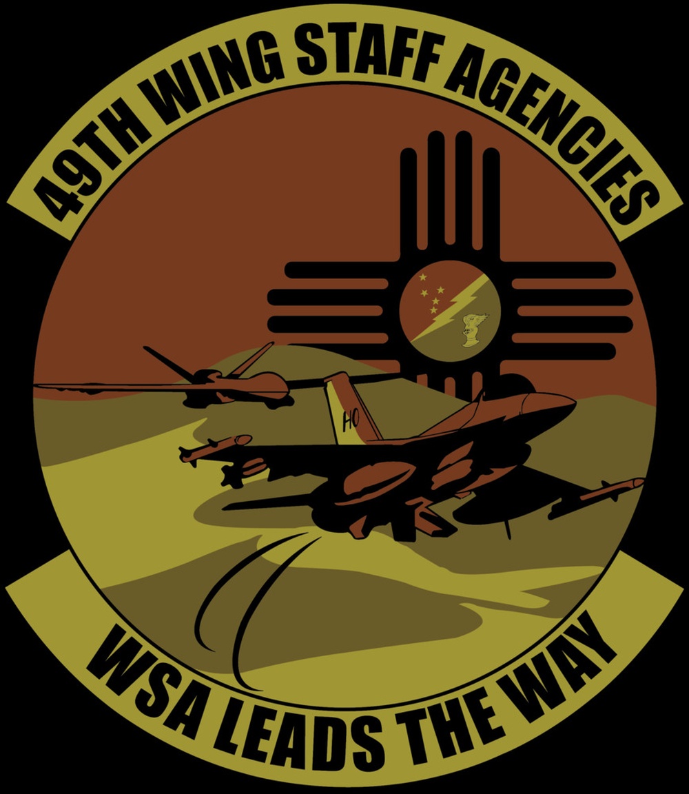 49th Wing Staff Agencies patch design