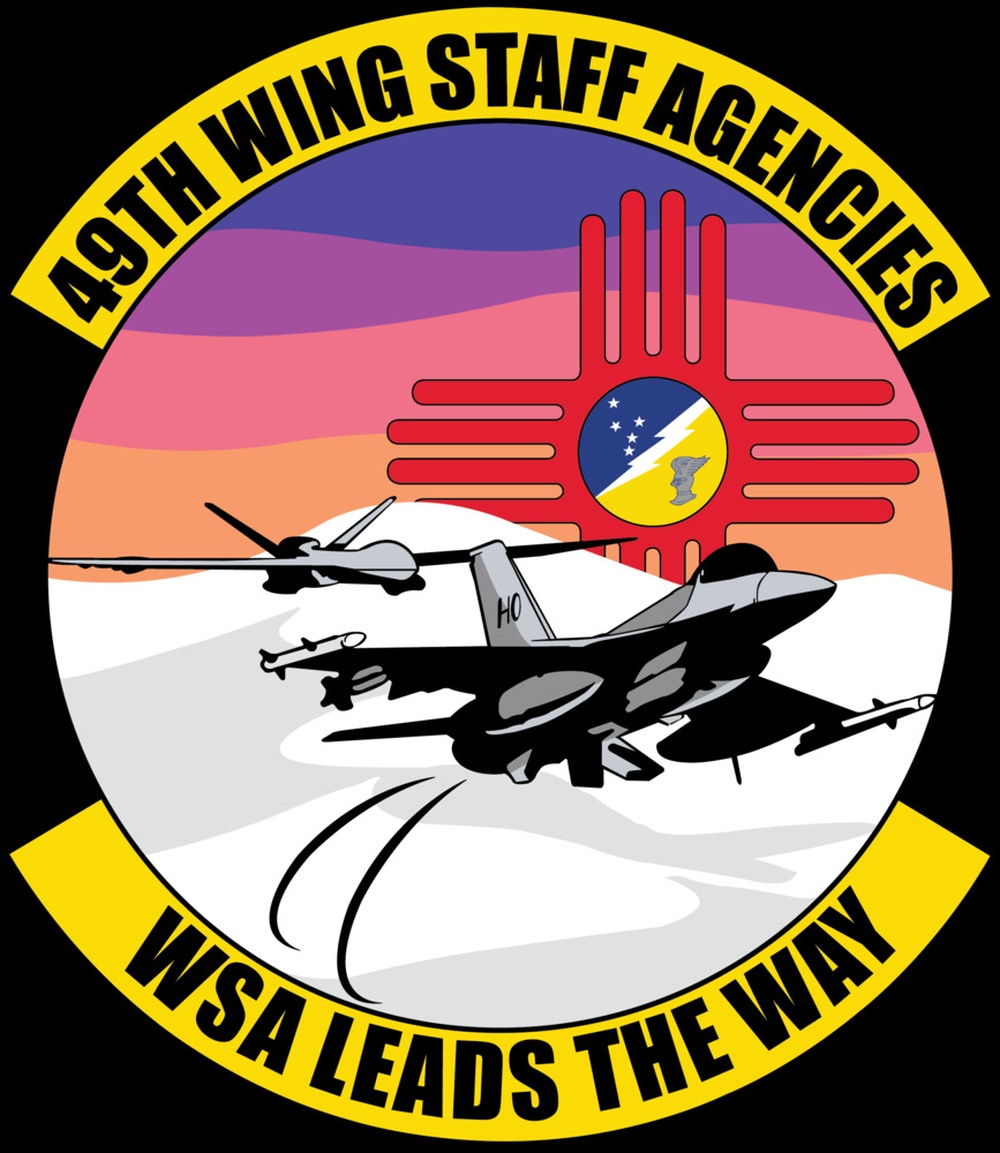 49th Wing Staff Agencies patch design OCP colors