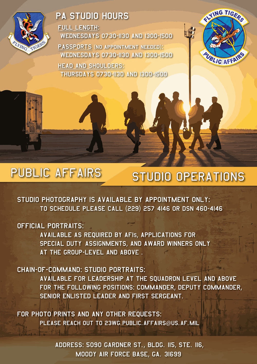 23rd Wing Public Affairs Studio Graphic