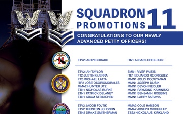 Submarine Squadron 11 Petty Officer Announcement Results