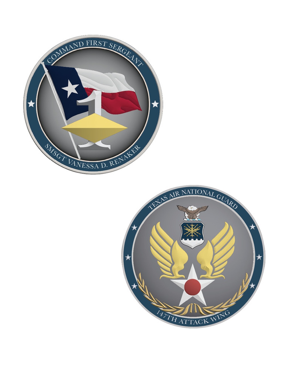 Command First Sergeant Challenge coin design