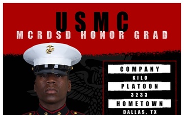 Kilo Company Honor Graduate