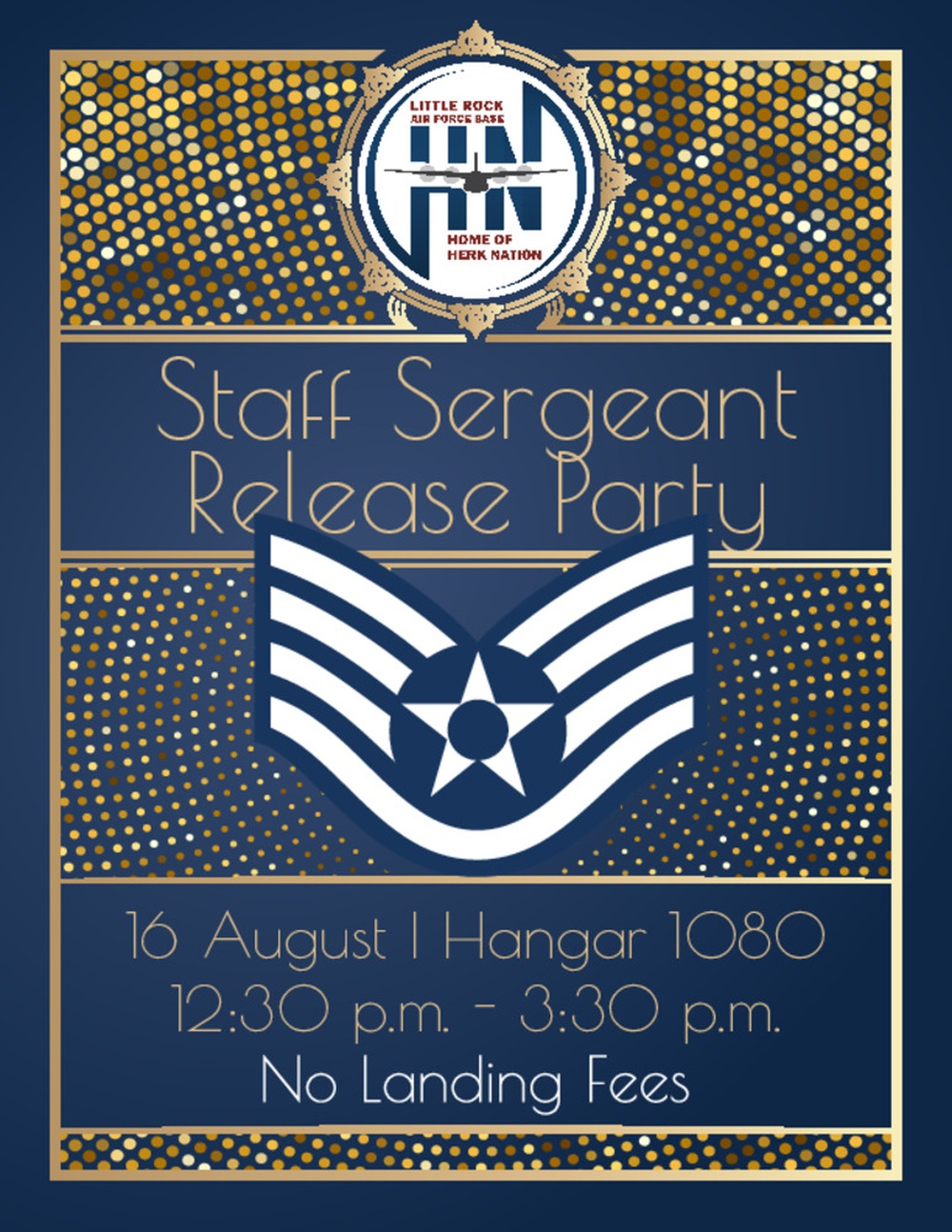 Little Rock AFB celebrates Staff Sergeant promotions with release party