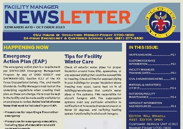 412th Civil Engineering Newsletter October 2023